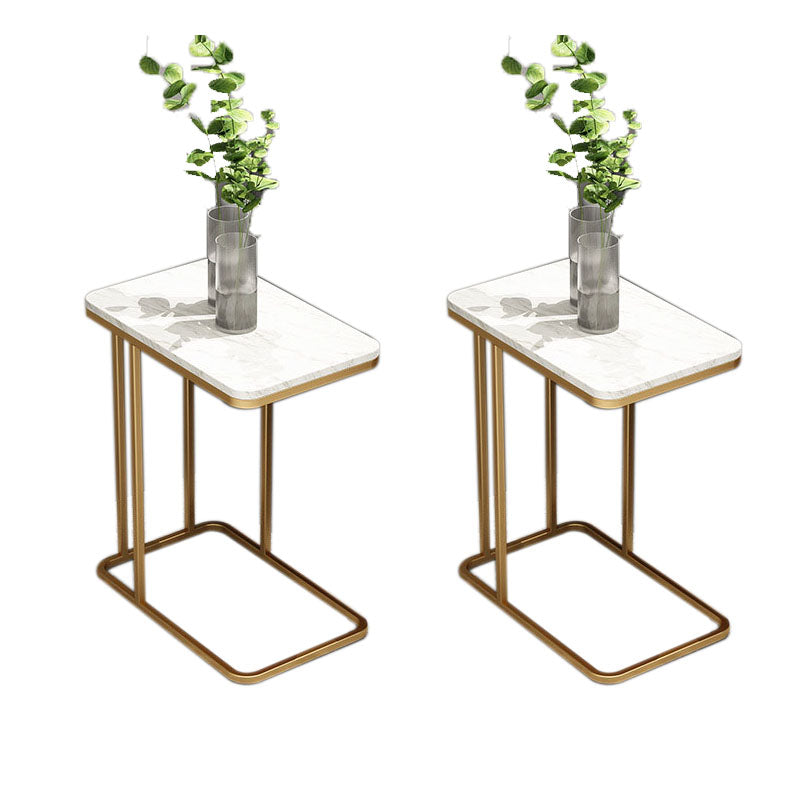 Medieval Modern Style Rectangular Metal Table Frame Side Table