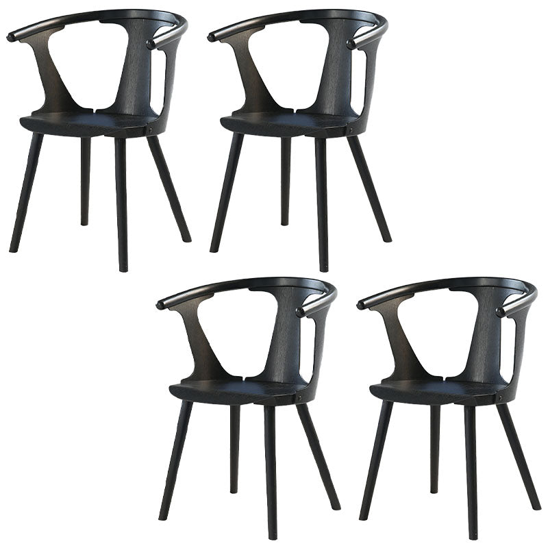 Traditional Style Dining Chairs Kitchen Armless Dining Chair with Wooden Legs