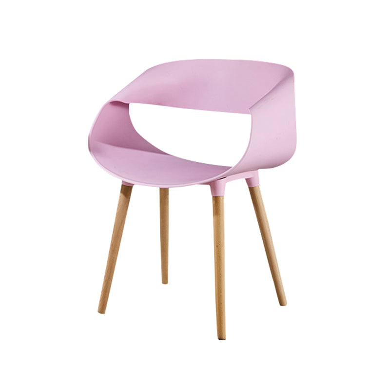 Sedia da pranzo in stile contemporaneo sedia da pranzo con gambe in legno