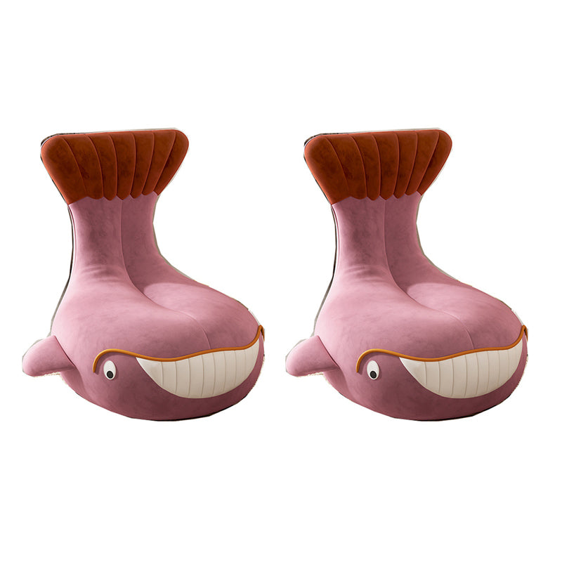 Noordse stijl armloze spons kussen gevulde Parsons -stoel met gedempte rugleuning