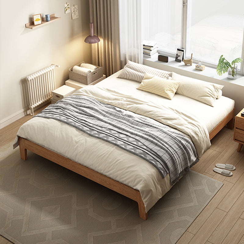 Cadre de lit en bois massif scandinave Lit Lit Profil bas avec pattes en bois