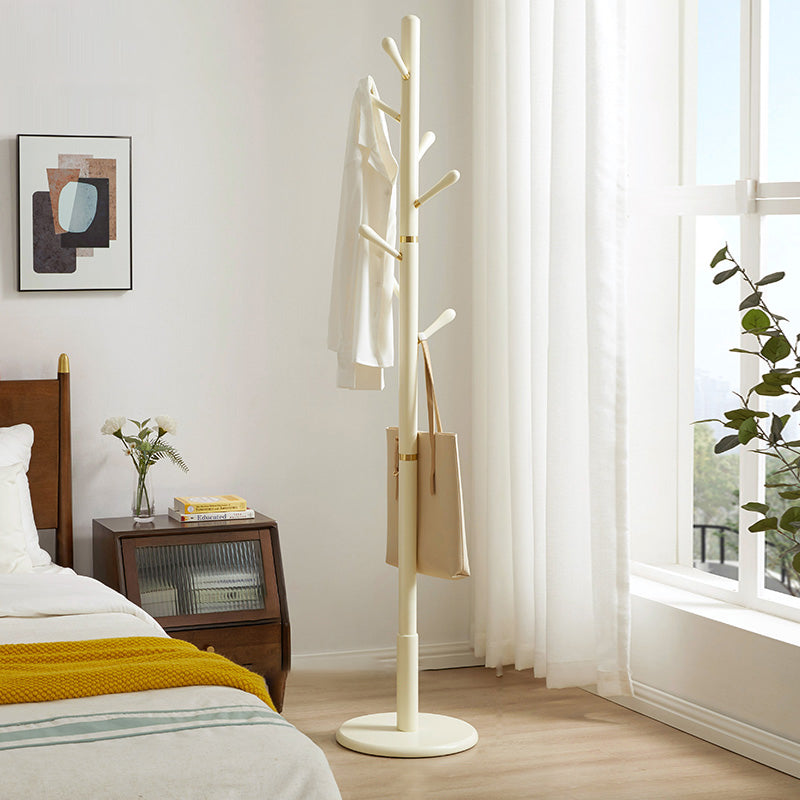 Ganci per cappotto per palo singolo moderno ganci per ingresso in legno di gomma appendiabiti