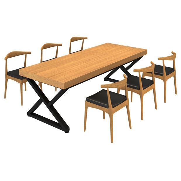 Rectangle 1/2/7 pièces Ensemble de restauration Double meuble de salle à manger piédestal