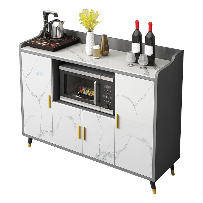 MODERNA PIETRO DELLA PIETTA 38,5 "H Server buffet per sala da pranzo a buffet con archiviazione con archiviazione