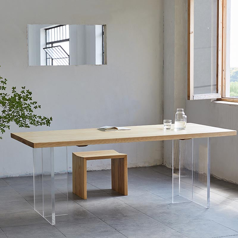 RECTANGE DOUBLE TABLE DE PIETLESTAL