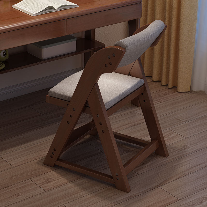 Contemporary Dining Chair Open Back Dining Armless Side Chair with Wooden Legs