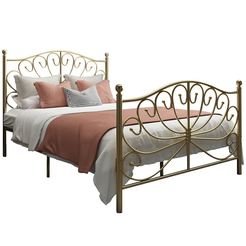 Vier posterbed glamour metalen bed, camelback open-frame met metalen benen