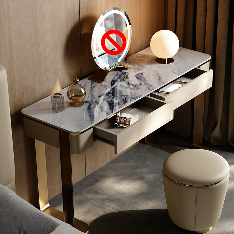 2 laden 29.52 "Hoge ijdelheid set met stenen stenen topkruidtafel