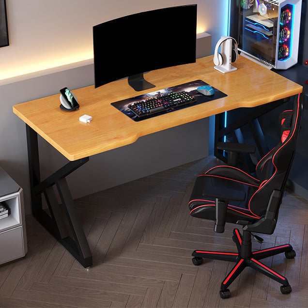 Escritorio ergonómico de 29.5 pulgadas escritorio amarillo rectangular escritorio de oficina