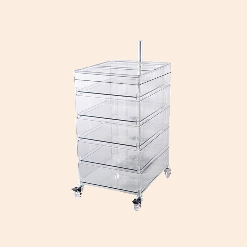 Comodino rimovibile nordico da 28 "he tavolo da notte di plastica con cassetti