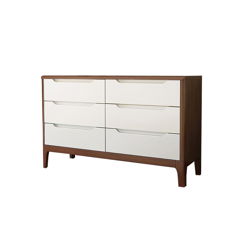 Cassettiera portaoggetti per camera da letto con cassapanca in legno massello da 16" D con 4/5/6/7 cassetti