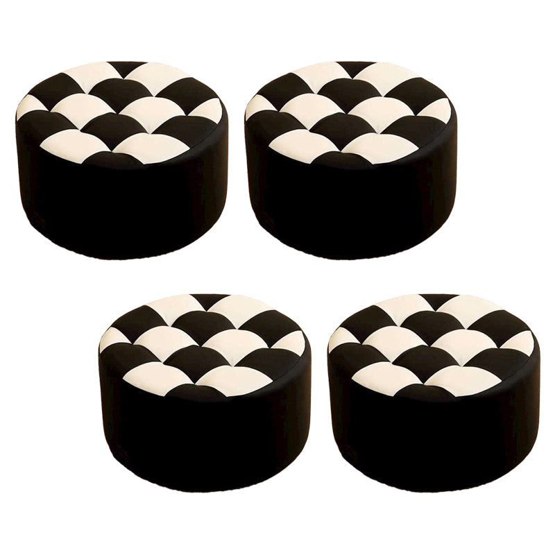 Modern Resistente alla macchia standard Round Control Modello in pelle POUF per salotto