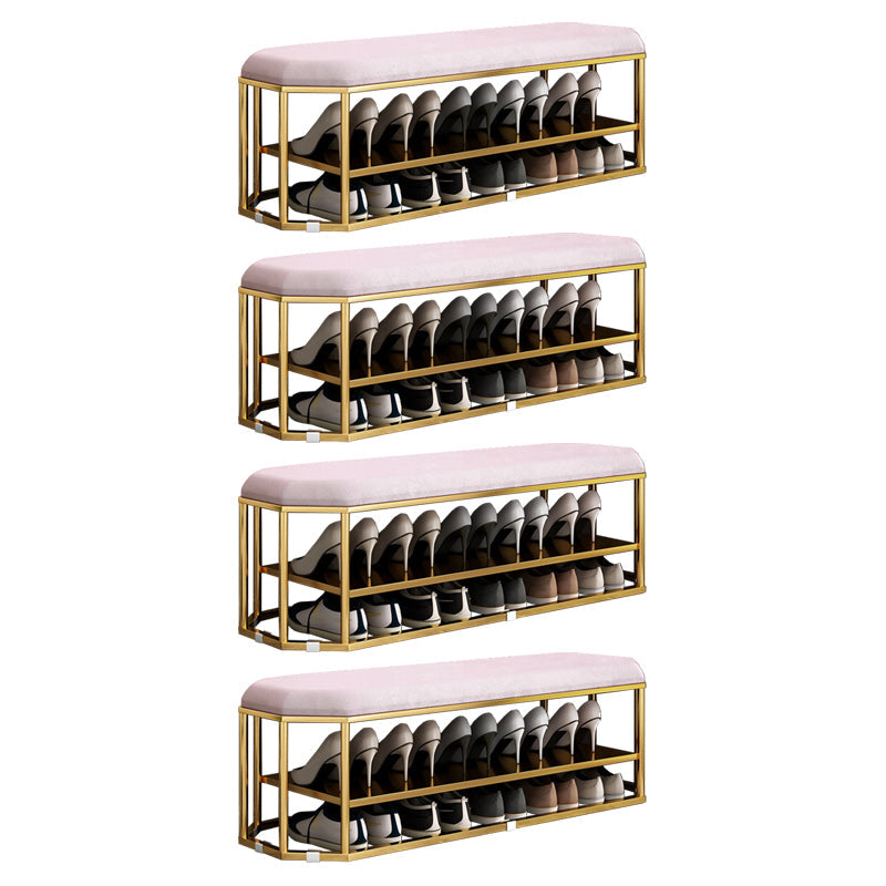 Velvet Specialty Storage Ottomans Standard Plain Glam Style Fade Resistant Ottoman