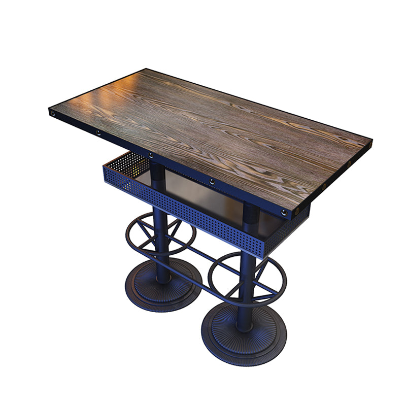 Modern Style Bar Table 1/4 Pieces Brown Colour Wood Counter Table Brown 47"L x 24"W Clearhalo 'Bar Furniture' 'furn' 'furn_home_bar_bar_sets' 'Furniture' 'Home Bars & Bar Sets' 'home_bar_bar_sets' 'Kitchen & Dining Furniture' 5677349