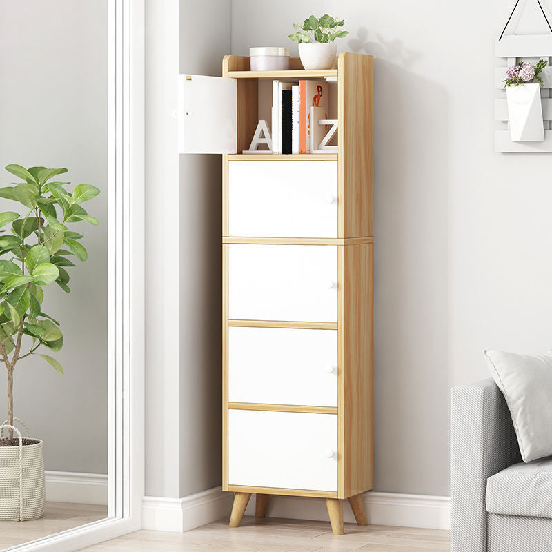 9.84" Wide Accent Cabinet Rectangle Contemporary Wooden Storage Cabinet