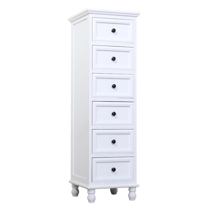 Cofre de acento de madera sólida con cajones rectángulo 13.77 "Cofre de ancho