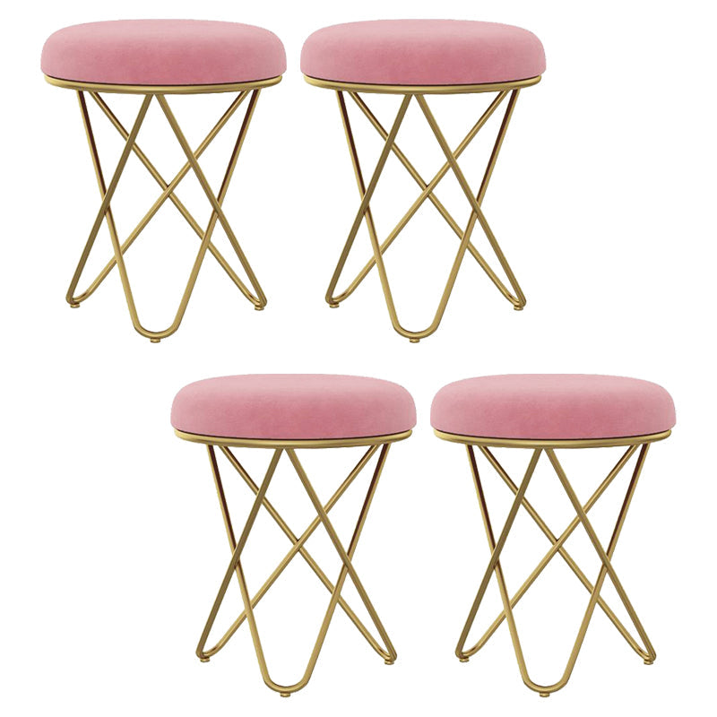 Wunderschöne Samtpouf Ottomane reiner Farbflecken resistent