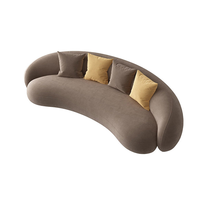 Contemporary Curved Sofa with Tight Back and Tuxedo Back for Living Room Coffee Clearhalo 'furn' 'furn_sofas' 'Furniture' 'Living Room Furniture' 'Sofa' 'sofas' 5684042