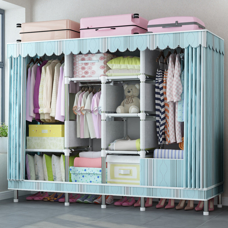 Guardaroba per la casa contemporanea armadio in acciaio in acciaio con scaffali