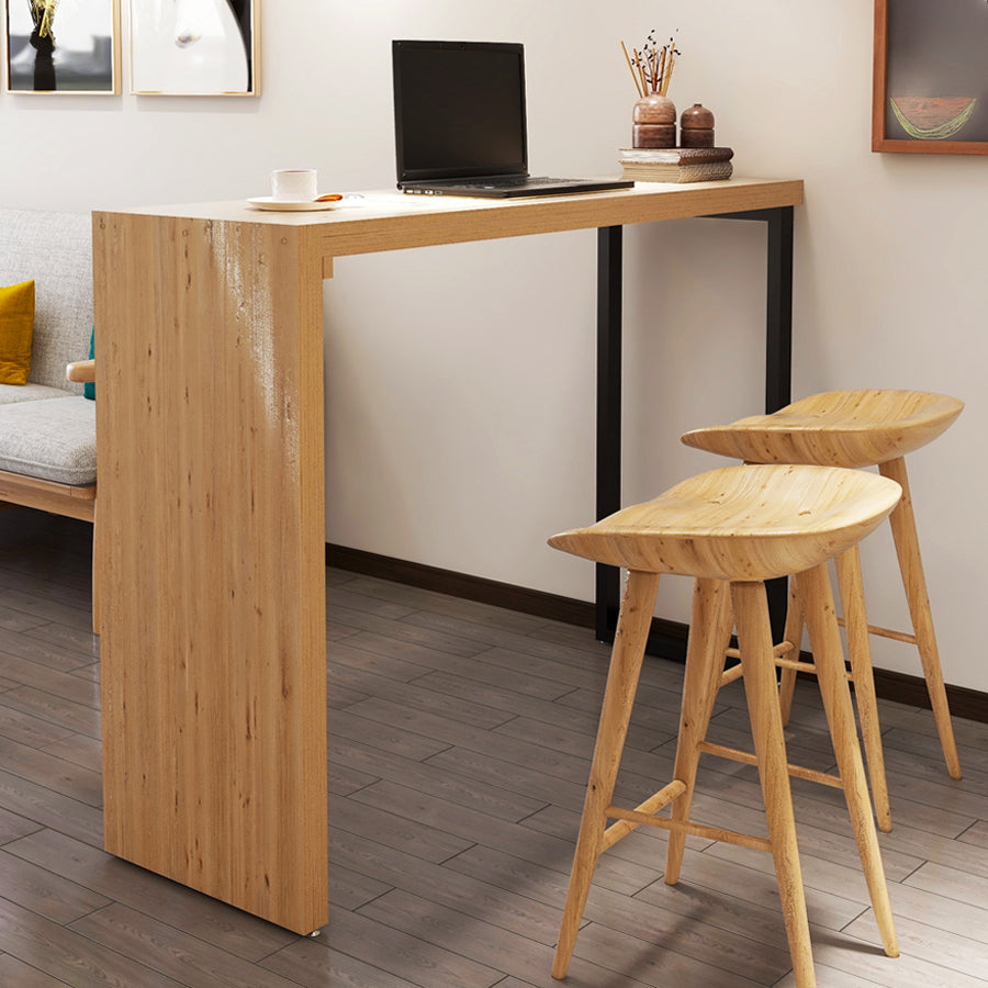 Contemporary Pub Set 1/2/3 Pcs Solid Wood Counter and Bar Stools 3 Pieces: Table, 2 Stools Clearhalo 'Bar Furniture' 'furn' 'furn_home_bar_bar_sets' 'Furniture' 'Home Bars & Bar Sets' 'home_bar_bar_sets' 'Kitchen & Dining Furniture' 5690522