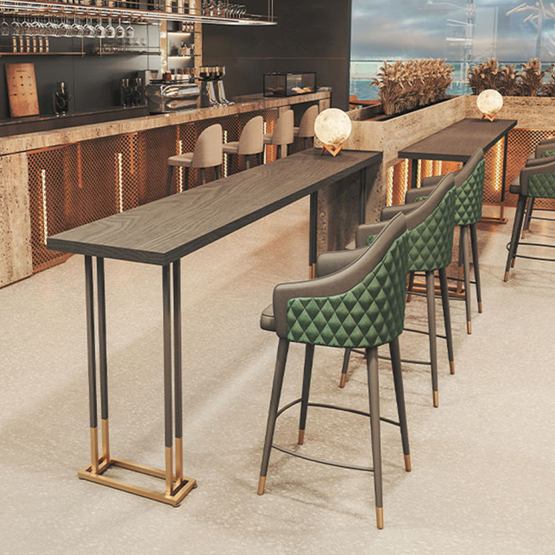 Glamstallstange Massivholz Rechteck Bar für Innenräume