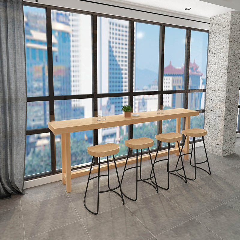 Modern Wooden Bar Counter Table Rectangle Bar Counter Table for Home