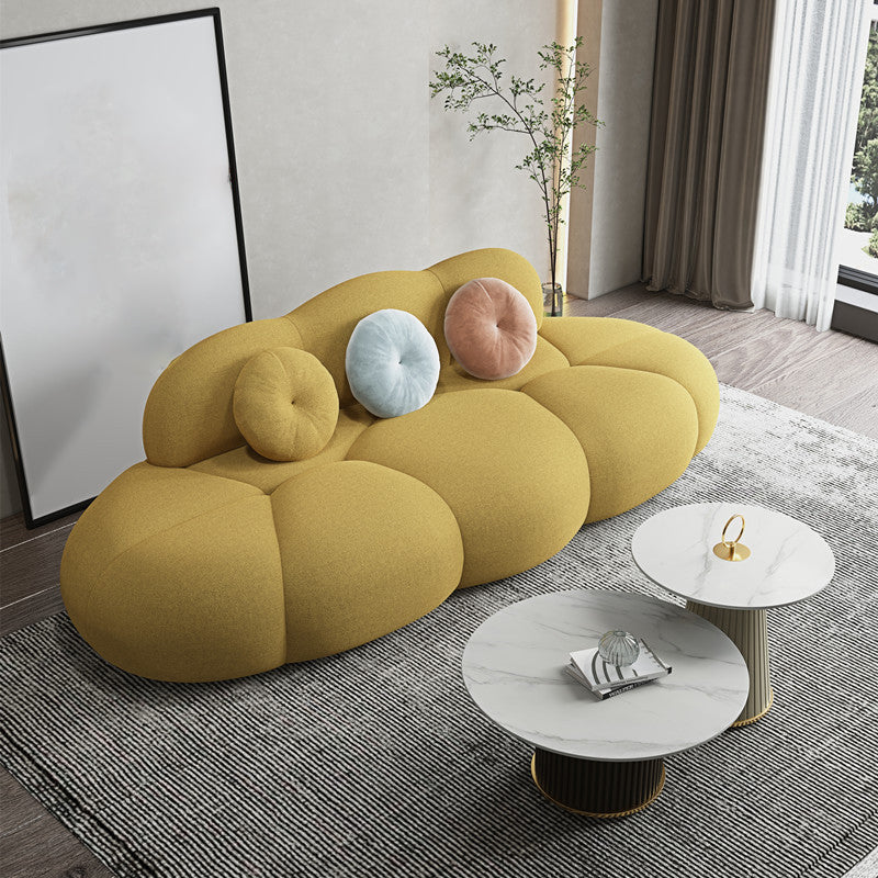 Divano curvo contemporaneo divano a schiena stretto per soggiorno, appartamento
