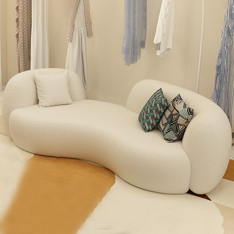 Sofá de sofá con brazo empotrado de lana 29.53 "Alto para sala de estar