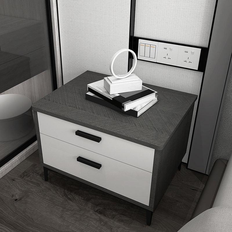 Table nause de nuit en bois massif 16 pouces H les jambes de rangement à 2 titres inclus la table de nuit