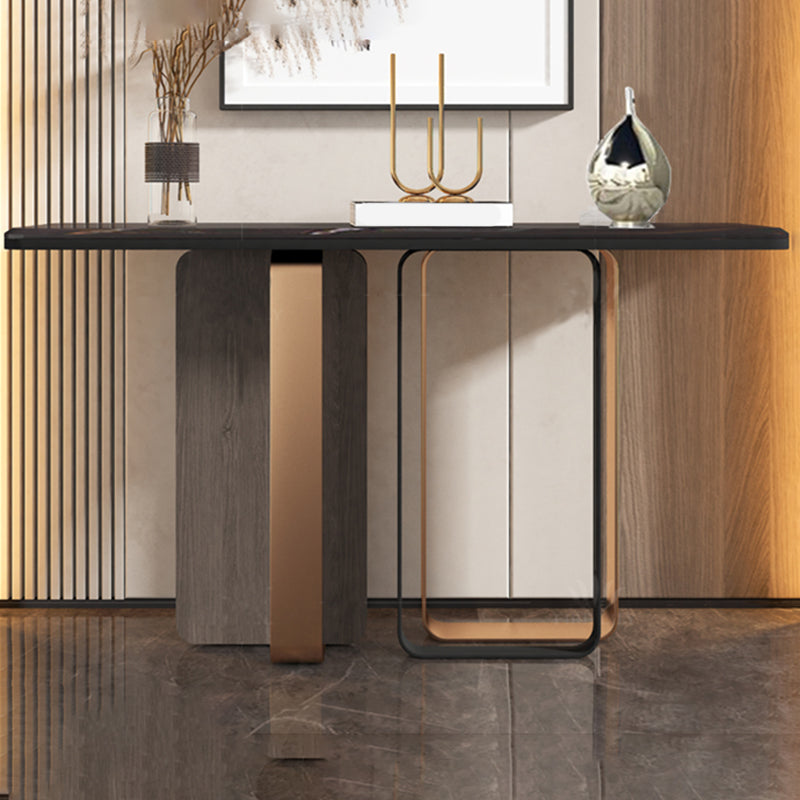 Tavolo da divano console rettangolare glam con le gambe