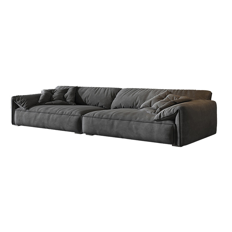 Modern Style Sofa Latex/sponge Cushion Filled with Pillow Back Sofa Bed 142''L x39"W x 31"H Clearhalo 'furn' 'furn_sofas' 'Furniture' 'Living Room Furniture' 'Sofa' 'sofas' 5707365