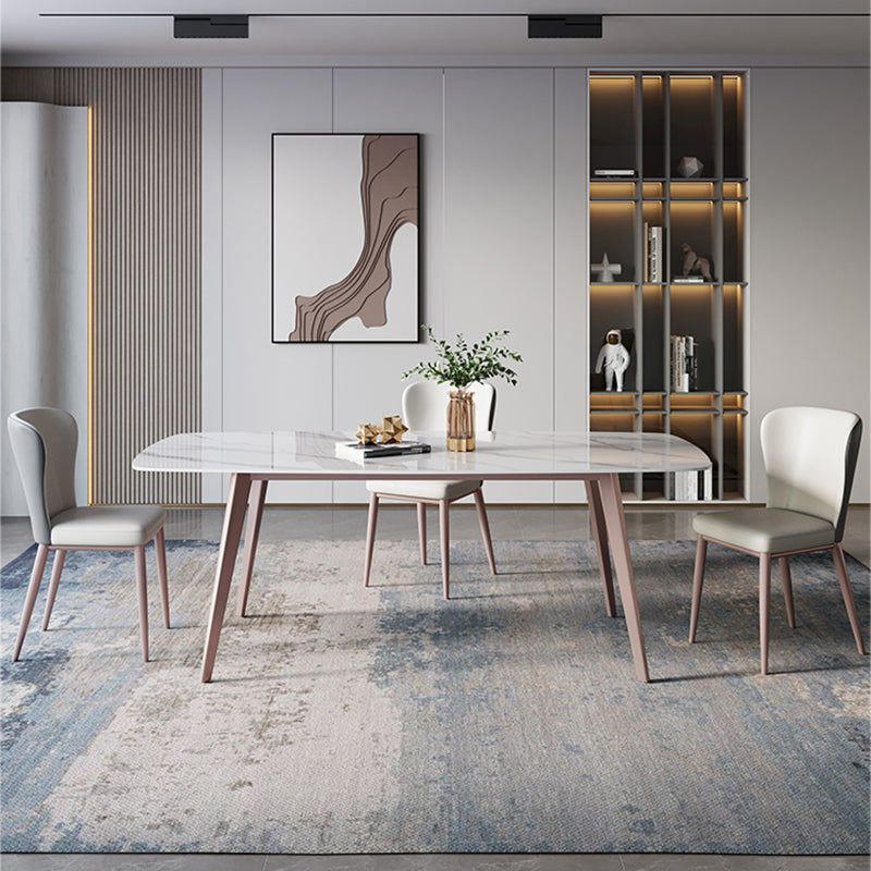 Moderne gesinterde stenen toptafel rechthoektafel met 4 poten voor restaurant