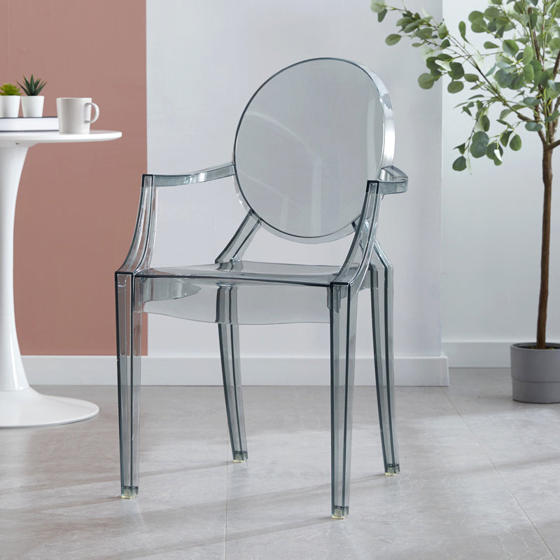 King Louis Back Chair Scandinavian Acryl Dining Kitchen Room fauteuil fauteuil