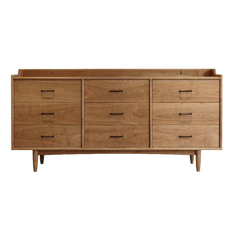 Sideboard moderno a 9 cassetto SIMPLICE SEMPLICE PINE PINE LEGNO PEGNO PER LA PAGA