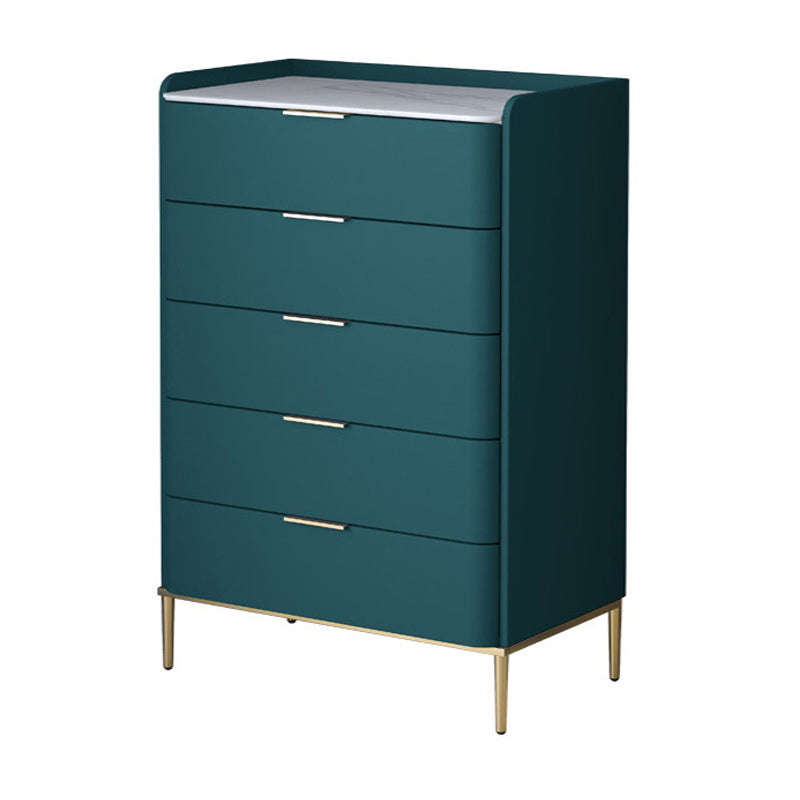 15.74" Wide Solid Wood Accent Chest with Drawers and Straight Legs Chest Blackish Green 5 Clearhalo 'Cabinets & Chests' 'cabinets_chests' 'furn' 'furn_cabinets_chests' 'Furniture' 'Living Room Furniture' 5715647