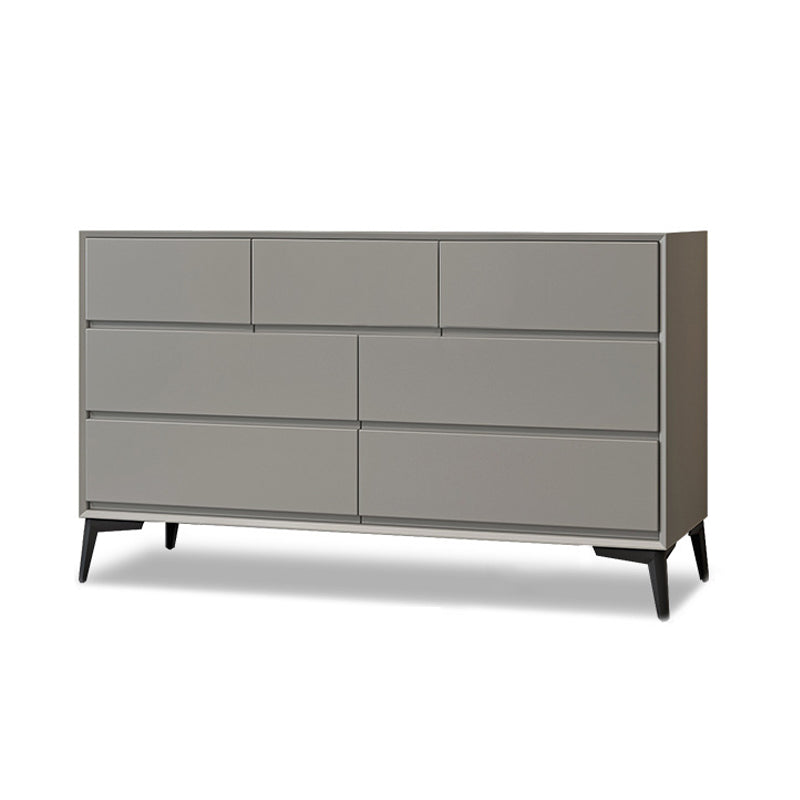 Cofre de acento moderno con cajones y 4 patas negras de soporte 15.7 "W