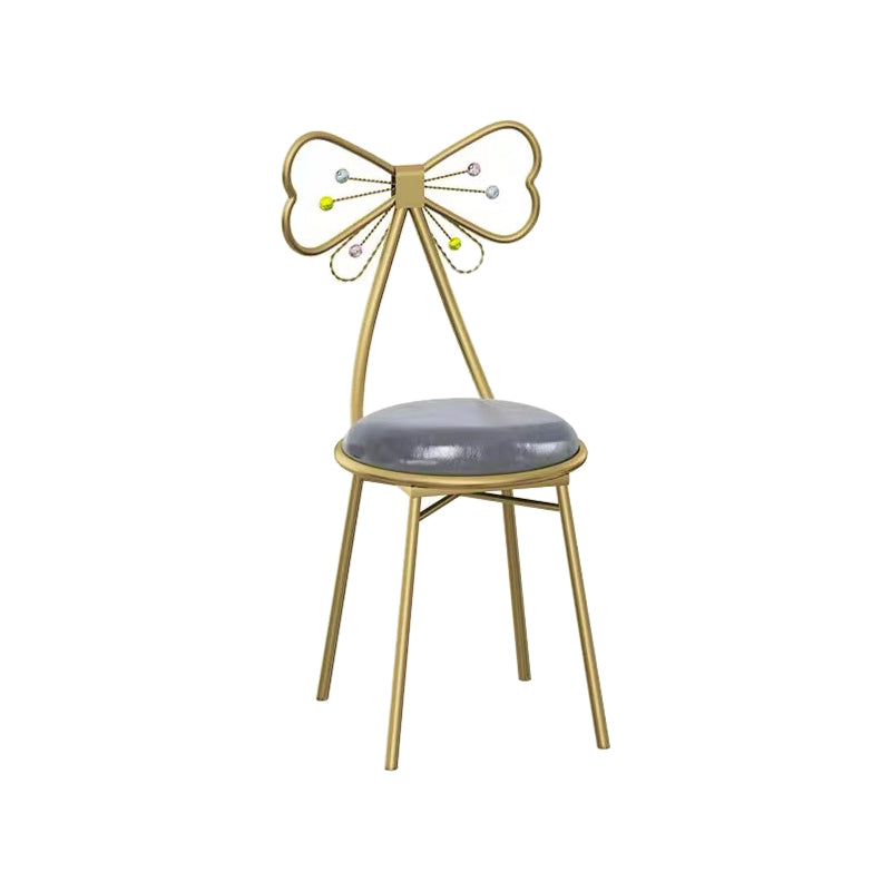 Sedie sala da pranzo in metallo glam sedia da pranzo aperta per uso del ristorante