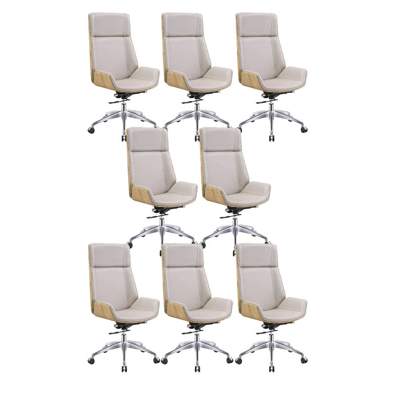 Fixes Waffenstuhl mit hoher zurückhaltender Ergonomic Leder Office Stuhl