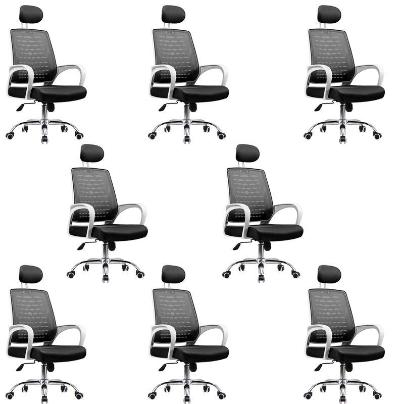 Modern Fixed Arms Bureau stoel stalen dia verstelbare bureaustoelstoel