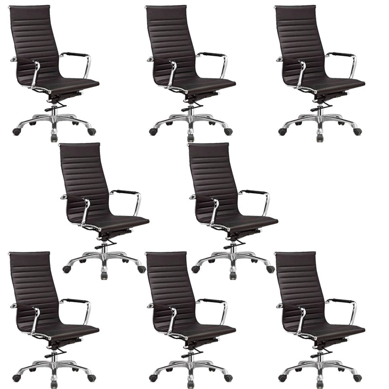 Sedia da scrivania computer sedia in pelle ergonomica sedia da gestione della pelle