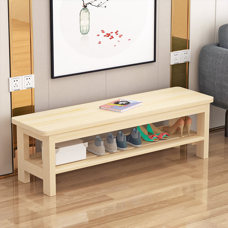 11.8" Wide Modern Entryway and Bedroom Bench Solid Wood Pine Bench Wood Clearhalo 'Benches' 'Chairs & Seating' 'furn' 'furn_benches' 'Furniture' 'Living Room Furniture' 5724123