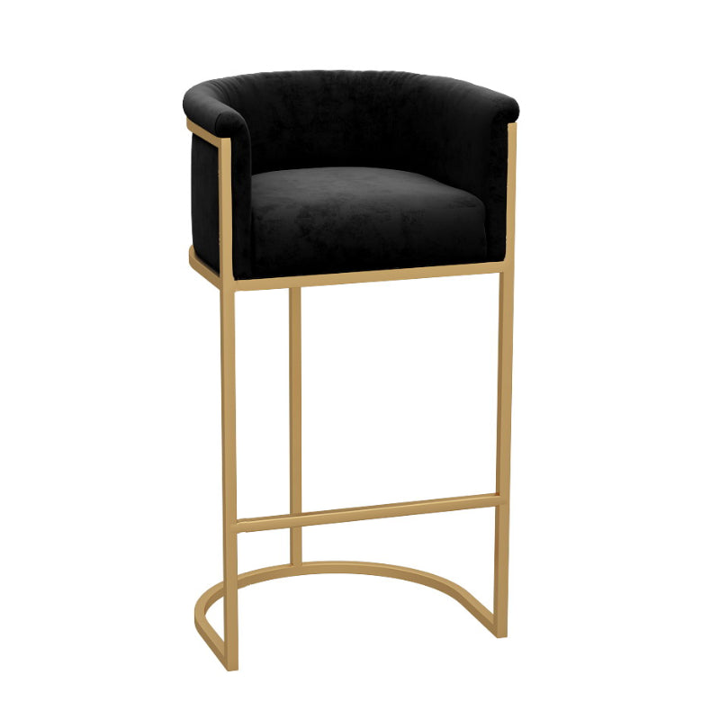 Tabourets de seau à dos bas de style nordique pour tabourets de tissu rembourré à la maison