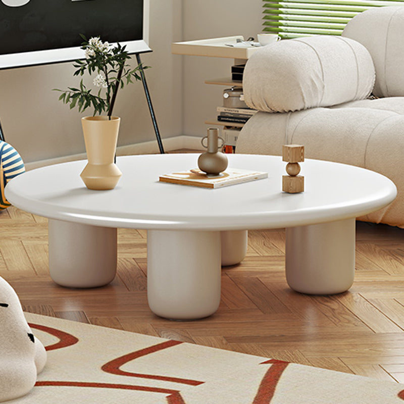 Tavolino da cocktail scandinavo a 4 gambe rotonda tavolino per soggiorno per soggiorno
