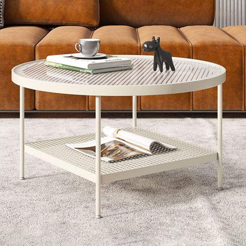 17.72" Tall Contemporary Style Cocktail Table 4 Legs Coffee Table