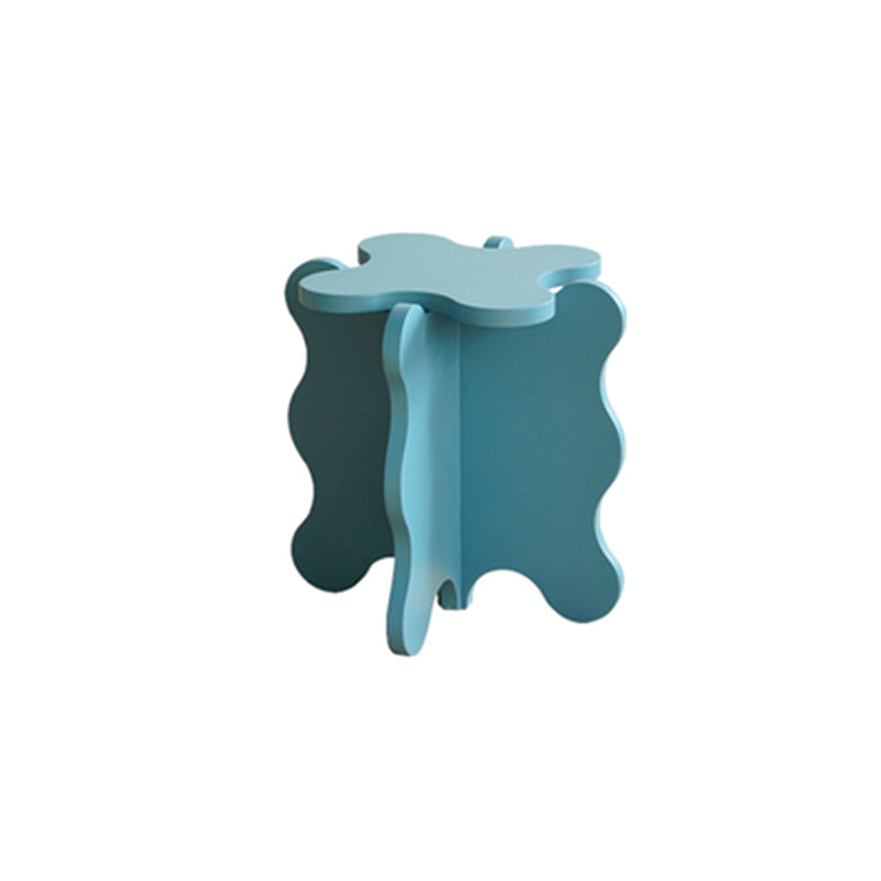 Scandinavian Wooden Coffee Table Free Form Pedestal Cocktail Table Set for Home