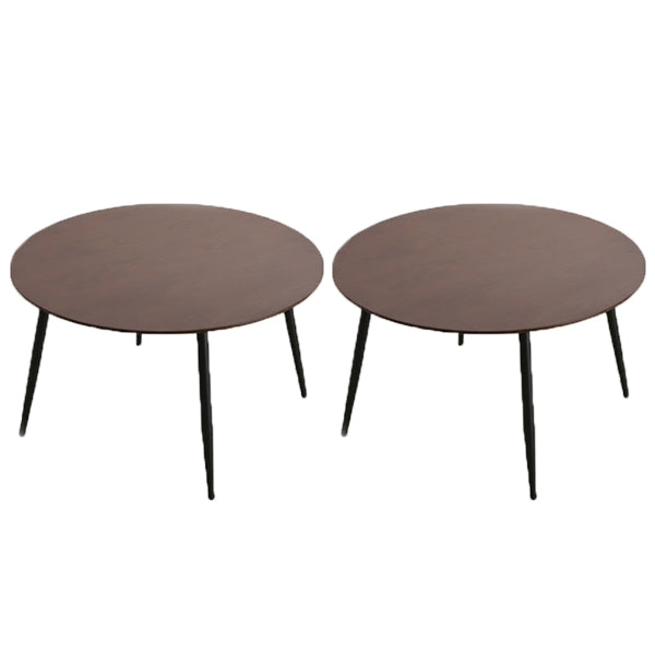 Scandinavian Style Sofa Side Accent Table Wooden Round Side End Table