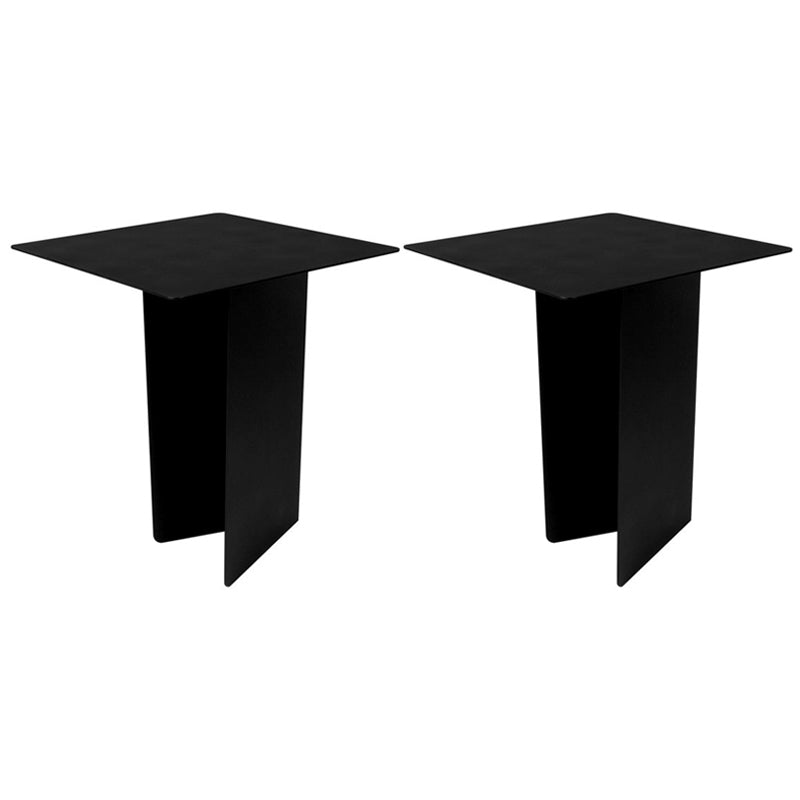 Tavolo in metallo in metallo in metallo della metà del secolo /tavolo da tavolo astratto alto 19,6 "