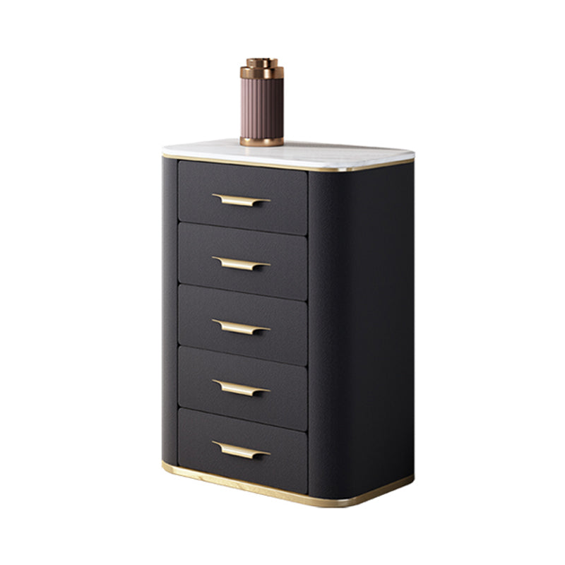 31,5 "H Armoire à buffet de salon Glam Buffet Server Armoire avec tiroirs en bois