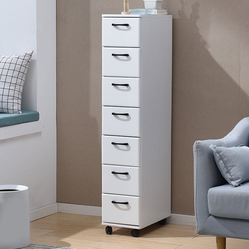 16.53 "引き出し付きの幅のアクセントチェストホイール付きのソリッドウッドチェスト