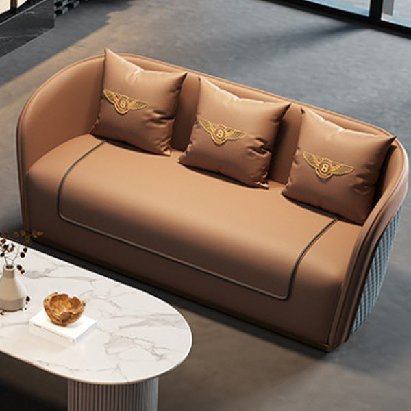 Faux lederen smoking tuxedo arm bank 25,59 "brede hedendaagse bank met strakke rug